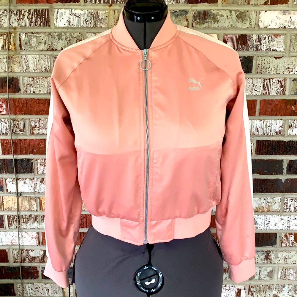 Puma Cropped Pink Jacket